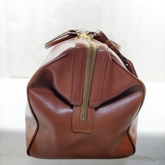 CELINE Boston Bag Brown Leather 326-052925 - Picture 4 of 13
